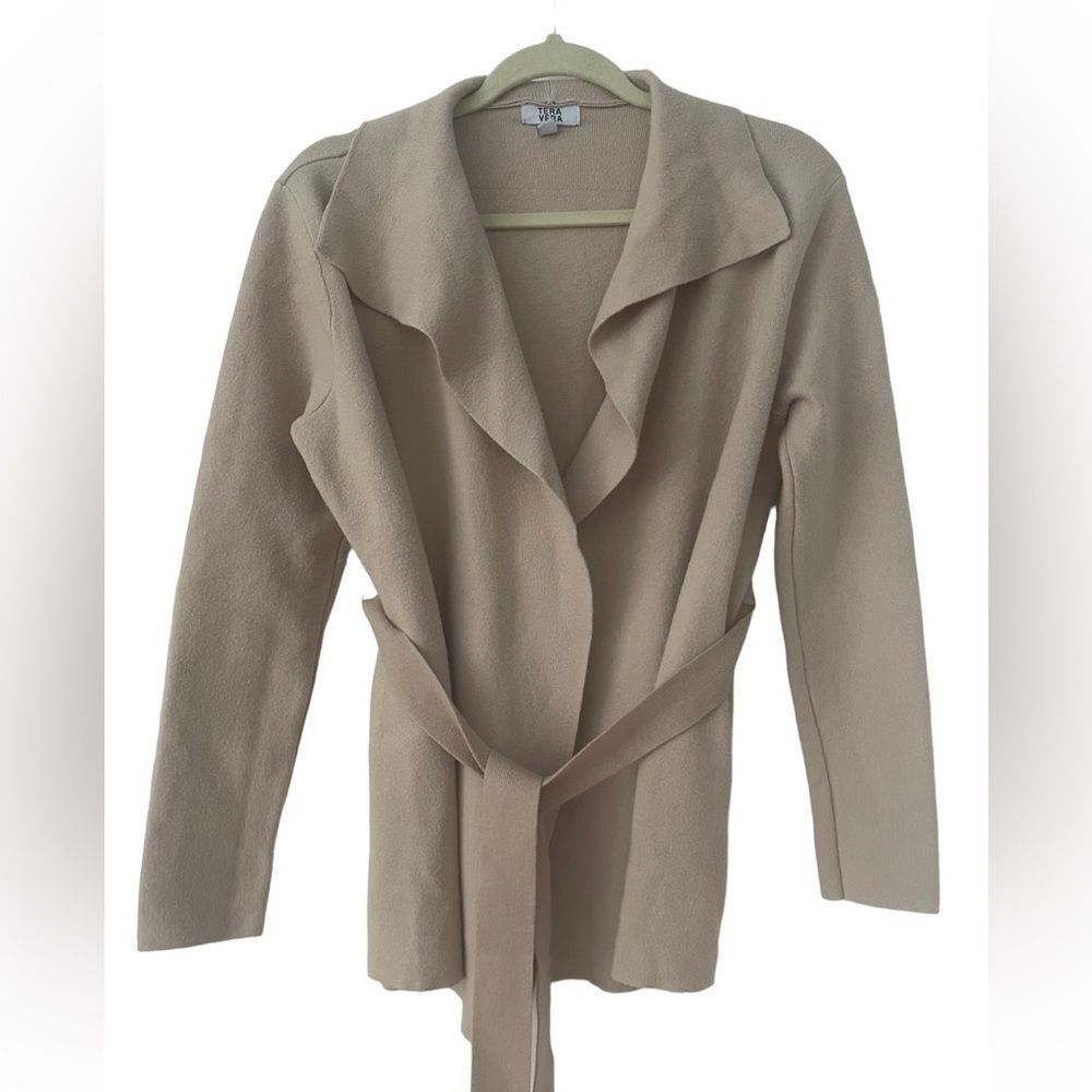 Elegant Tan Women's Cardigan